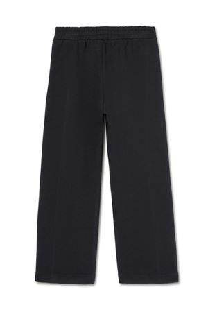 black cotton trousers PALM ANGELS KIDS | PBCH012F24FLE0011003